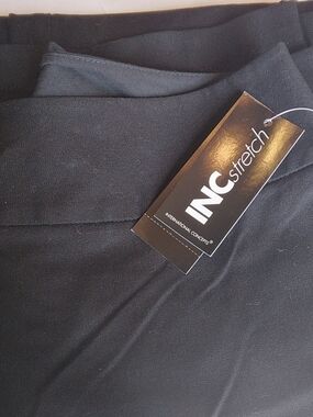 INC International Concepts Petite Black Stretch Trousers